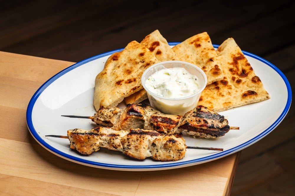Chicken Souvlaki Platter