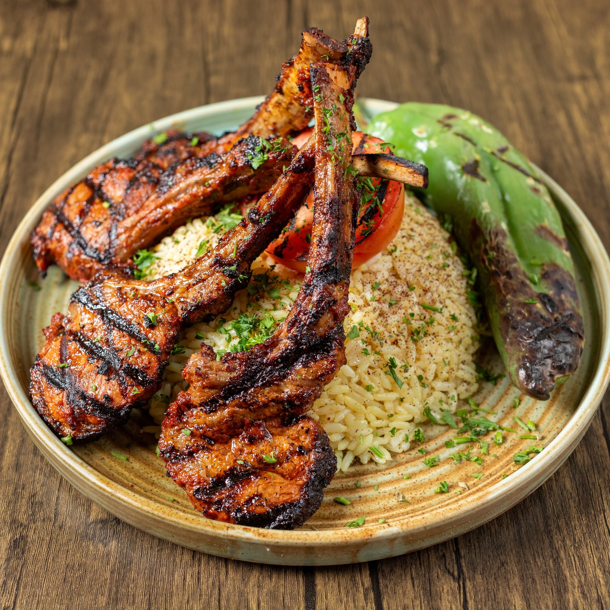 New Zeal & Lamb Chops Platter