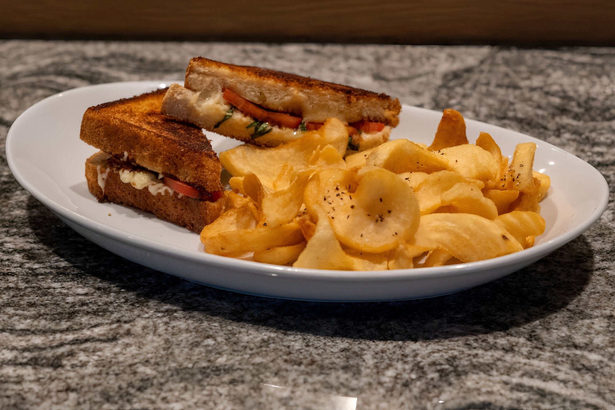 Basil-Tomato Grilled Cheese