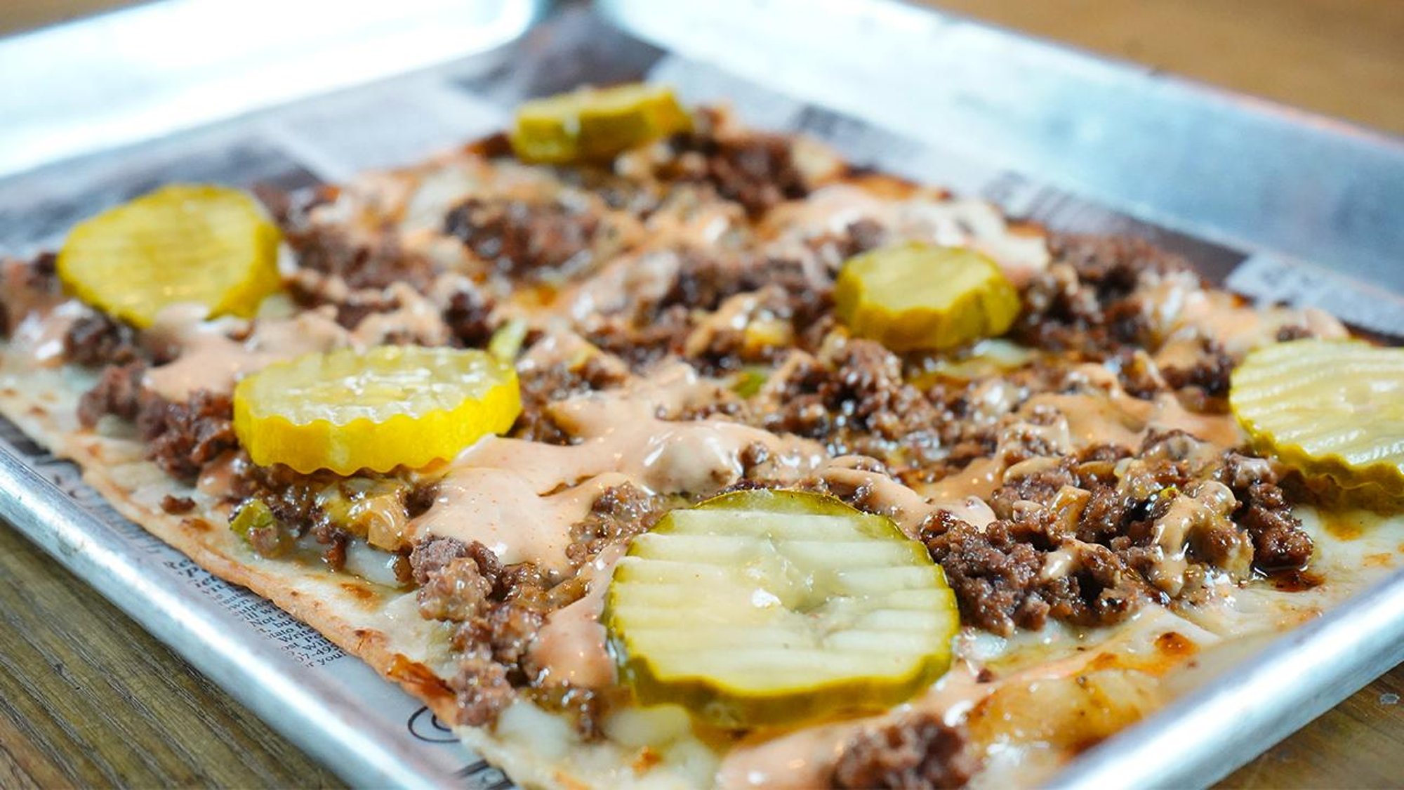 Cheeseburger Flatbread