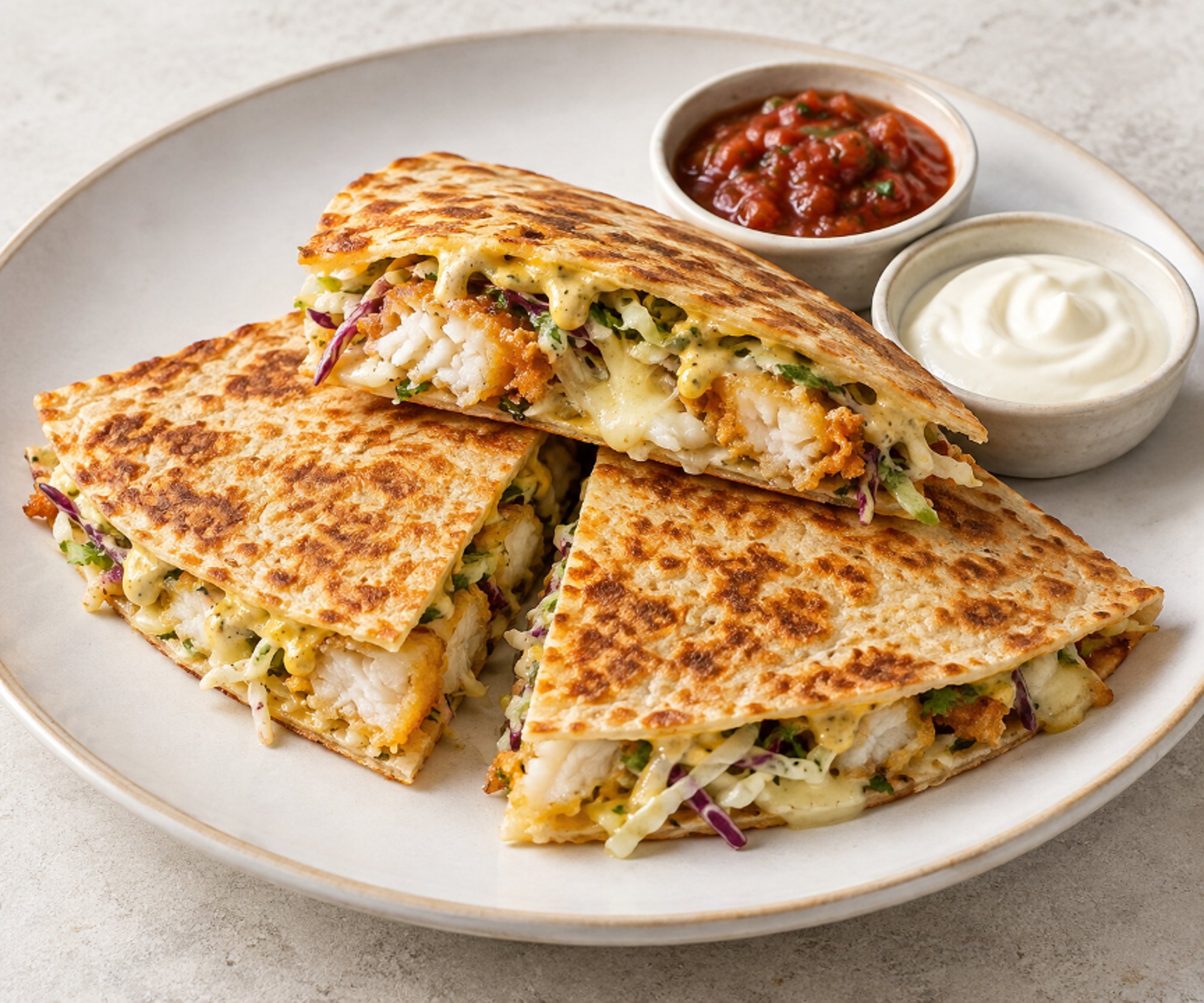 Crispy Catch Quesadilla
