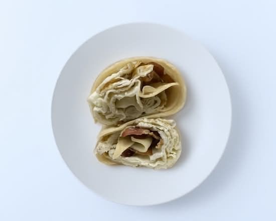 Bacon, Egg Whites and Swiss Wrap