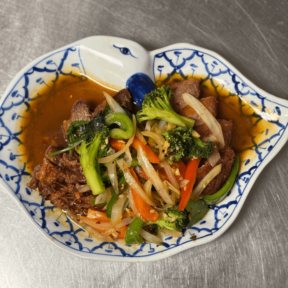 Spicy Basil Duck