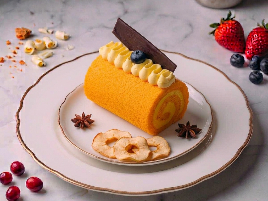 Mango Swiss Roll