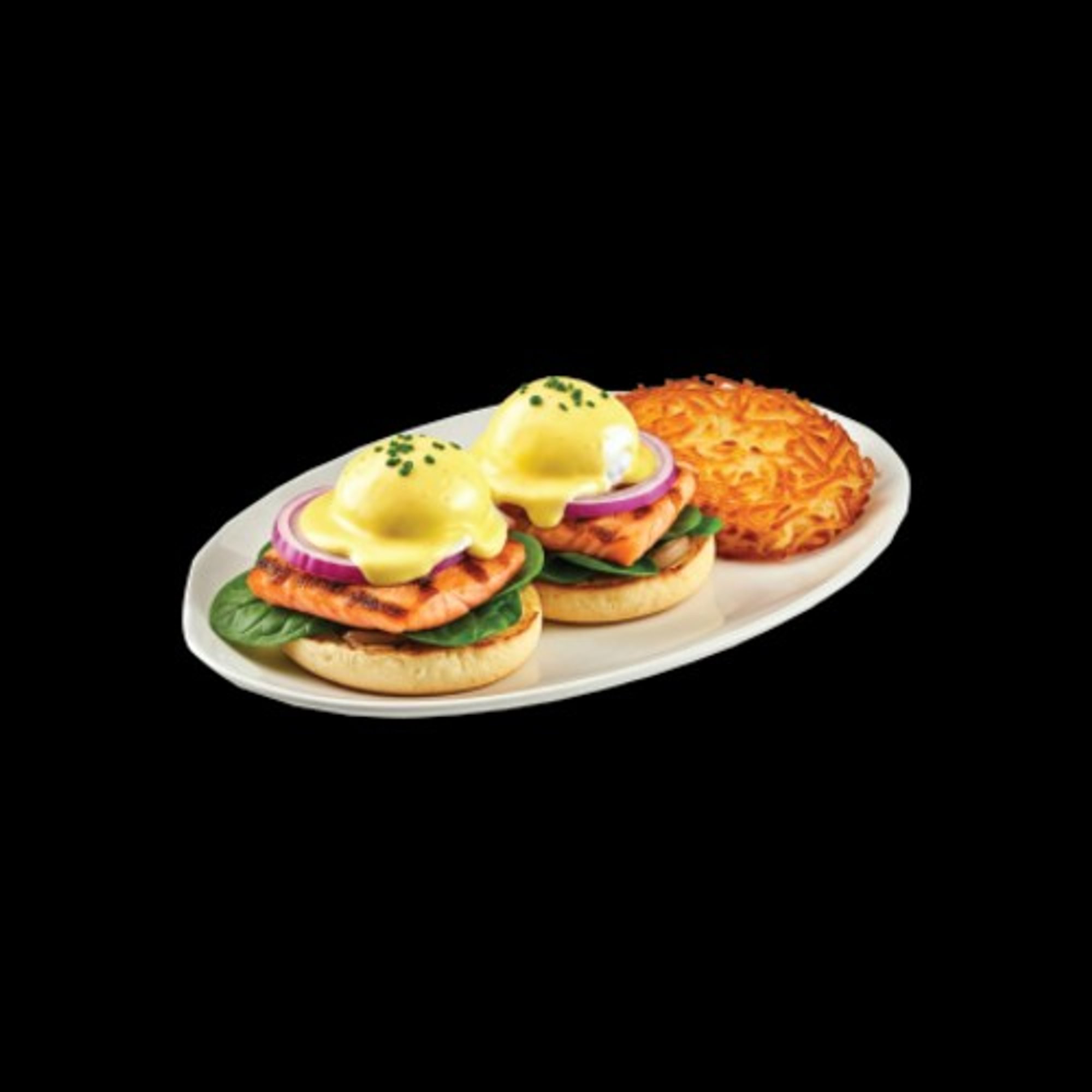 Grilled Salmon Benedict
