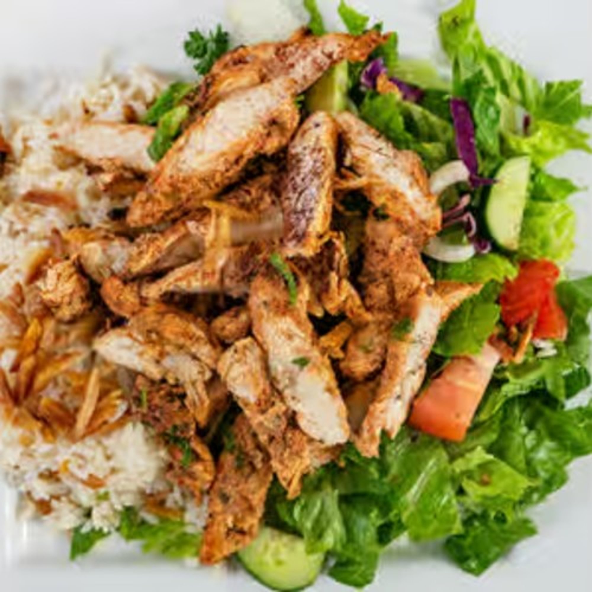 Chicken Rice Almond Salad