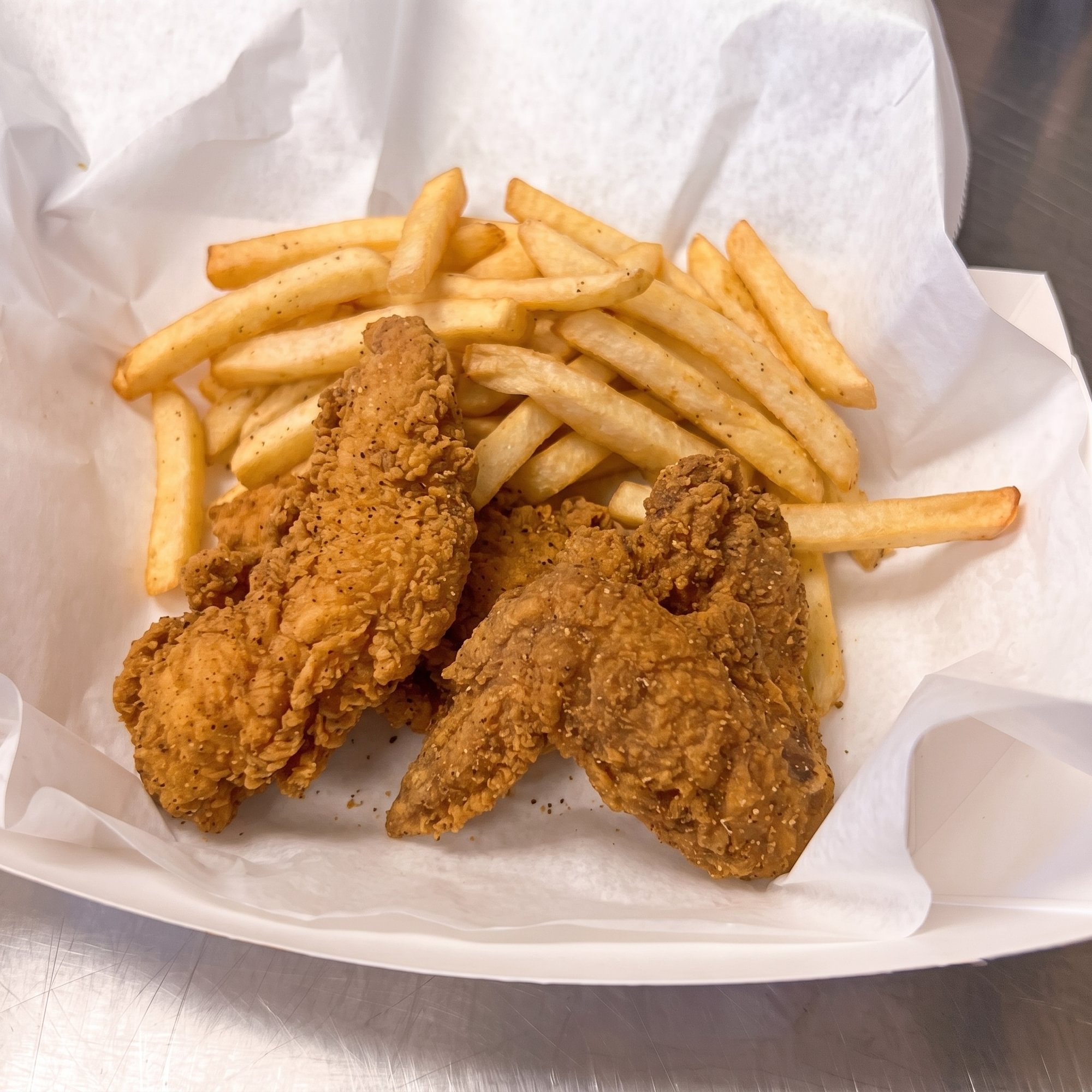 3 Wings and Fries