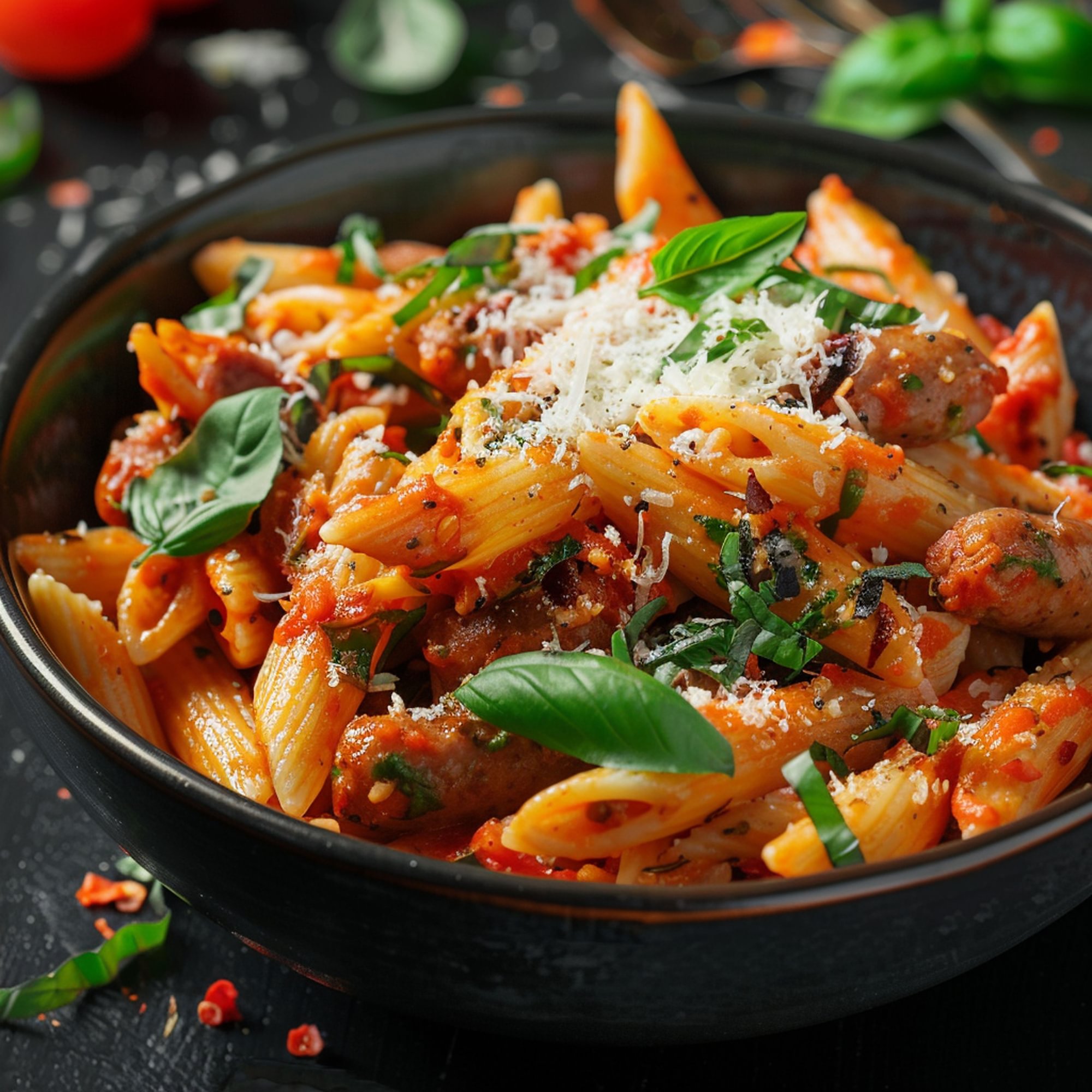 Penne Vodka Lunch