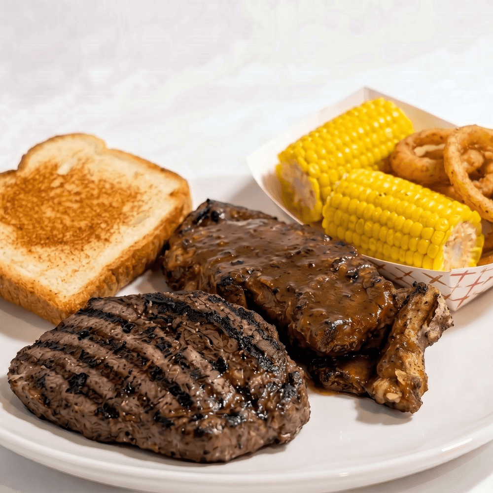 Steak and Riblets Combo Plate