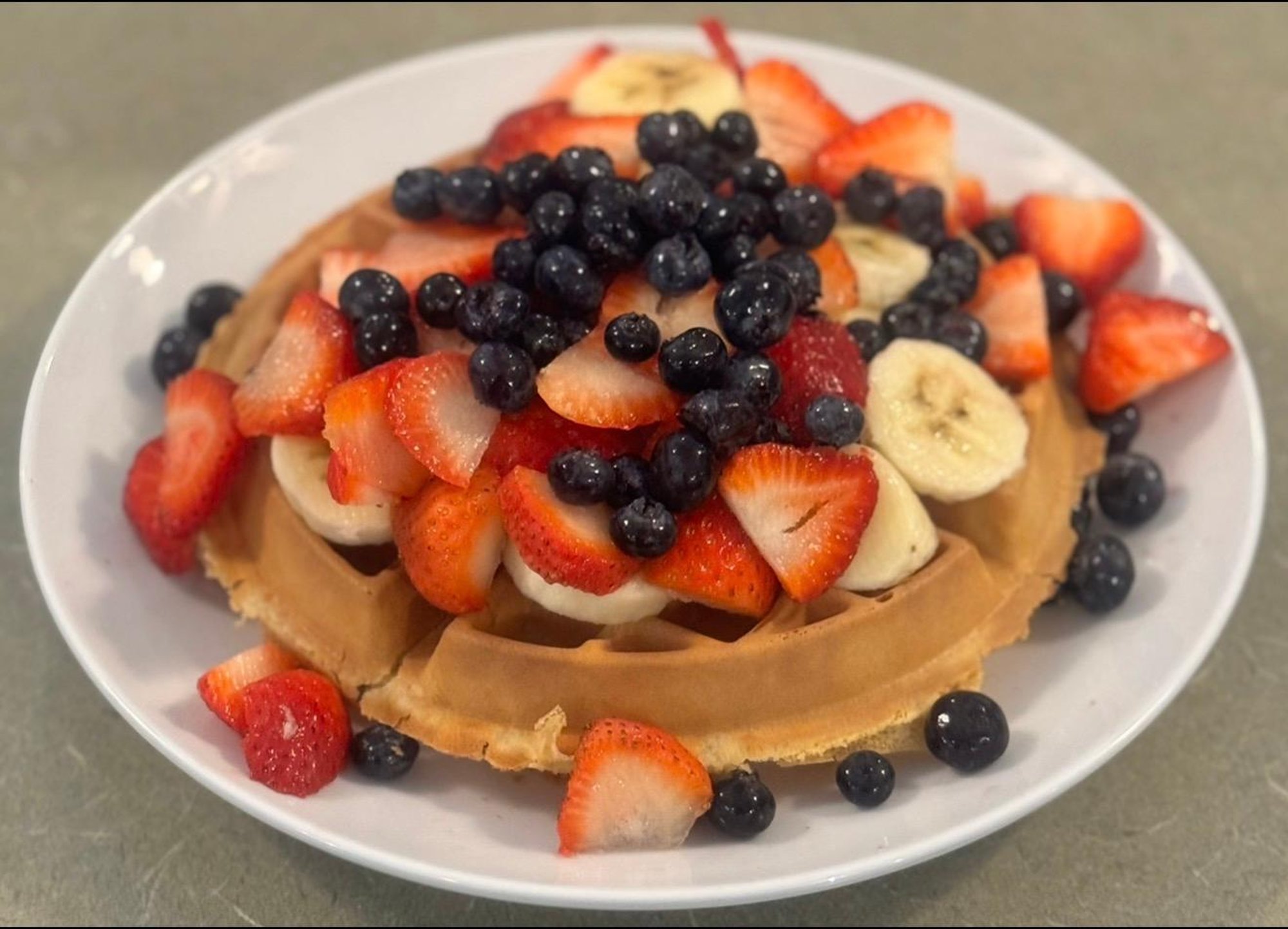 Fresh Fruit Waffle