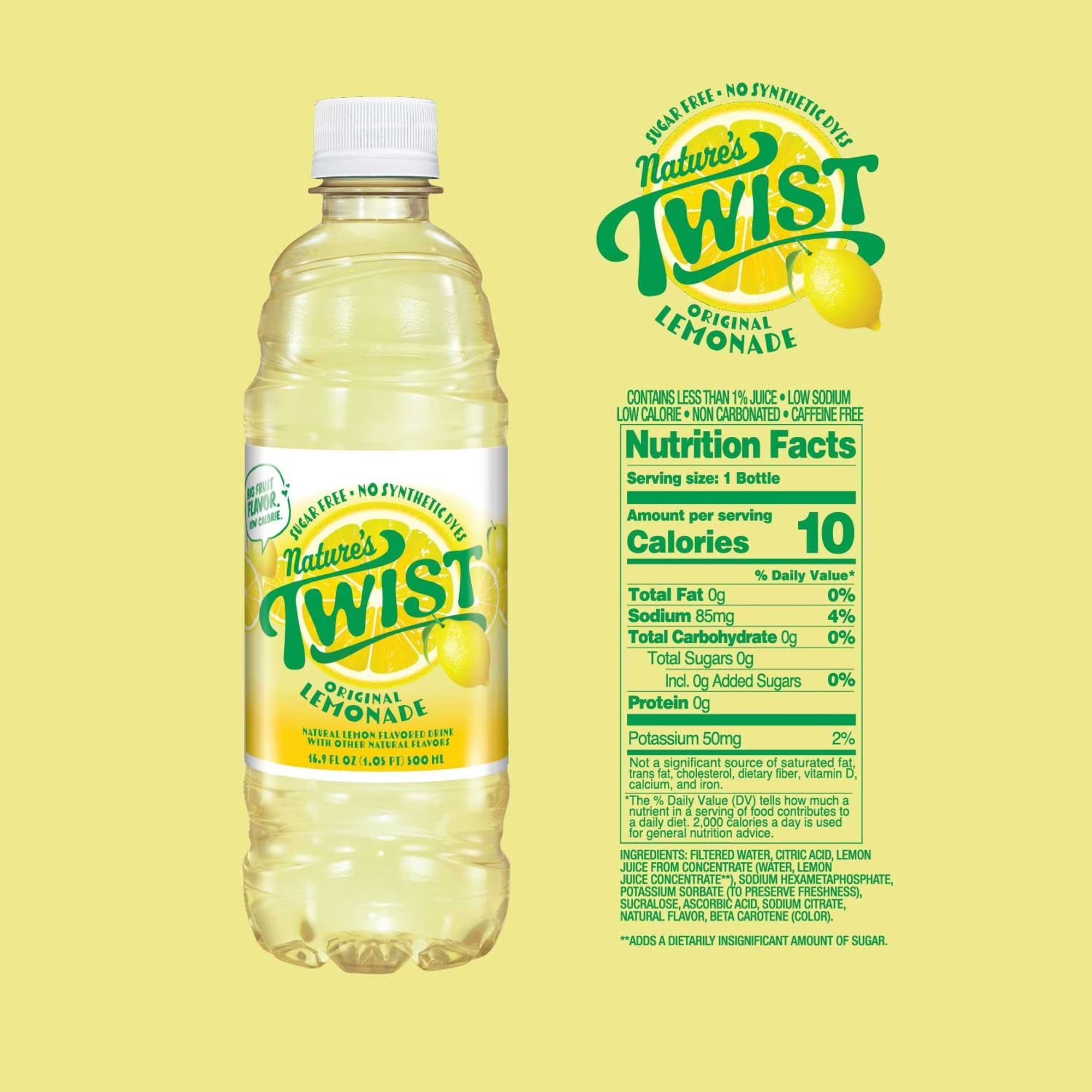 Nature's Twist Sugar Free Original Lemonade