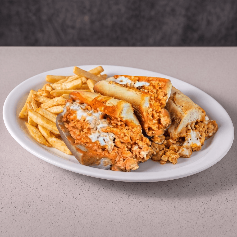 Buffalo Chicken Cheesesteak Platter with Fries