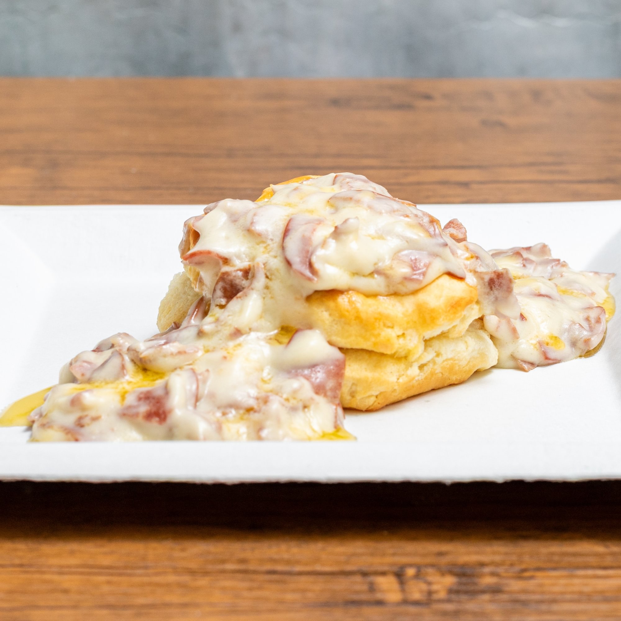 Chipped Beef Gravy Biscuit