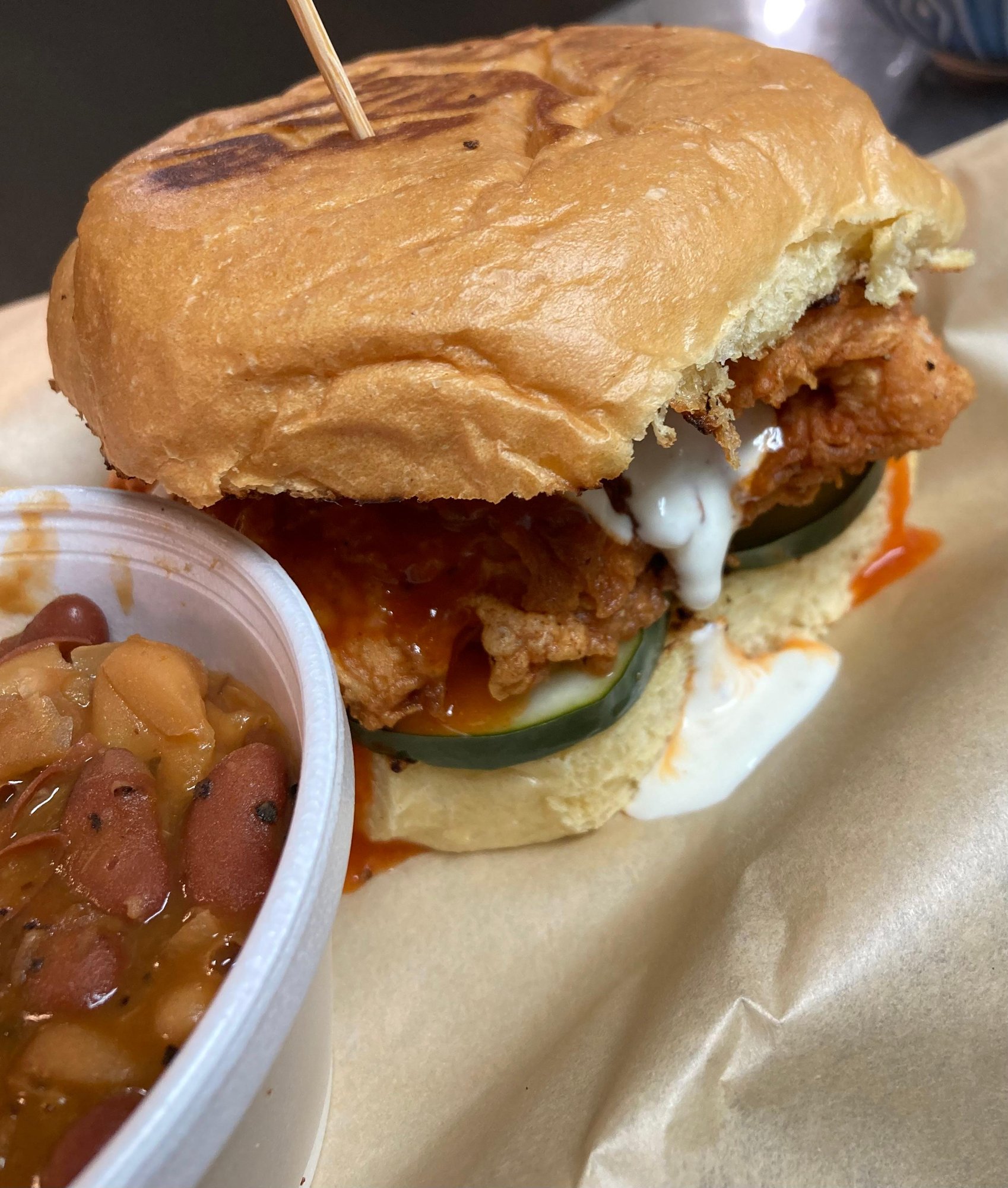 SS Hot Chicken Sando