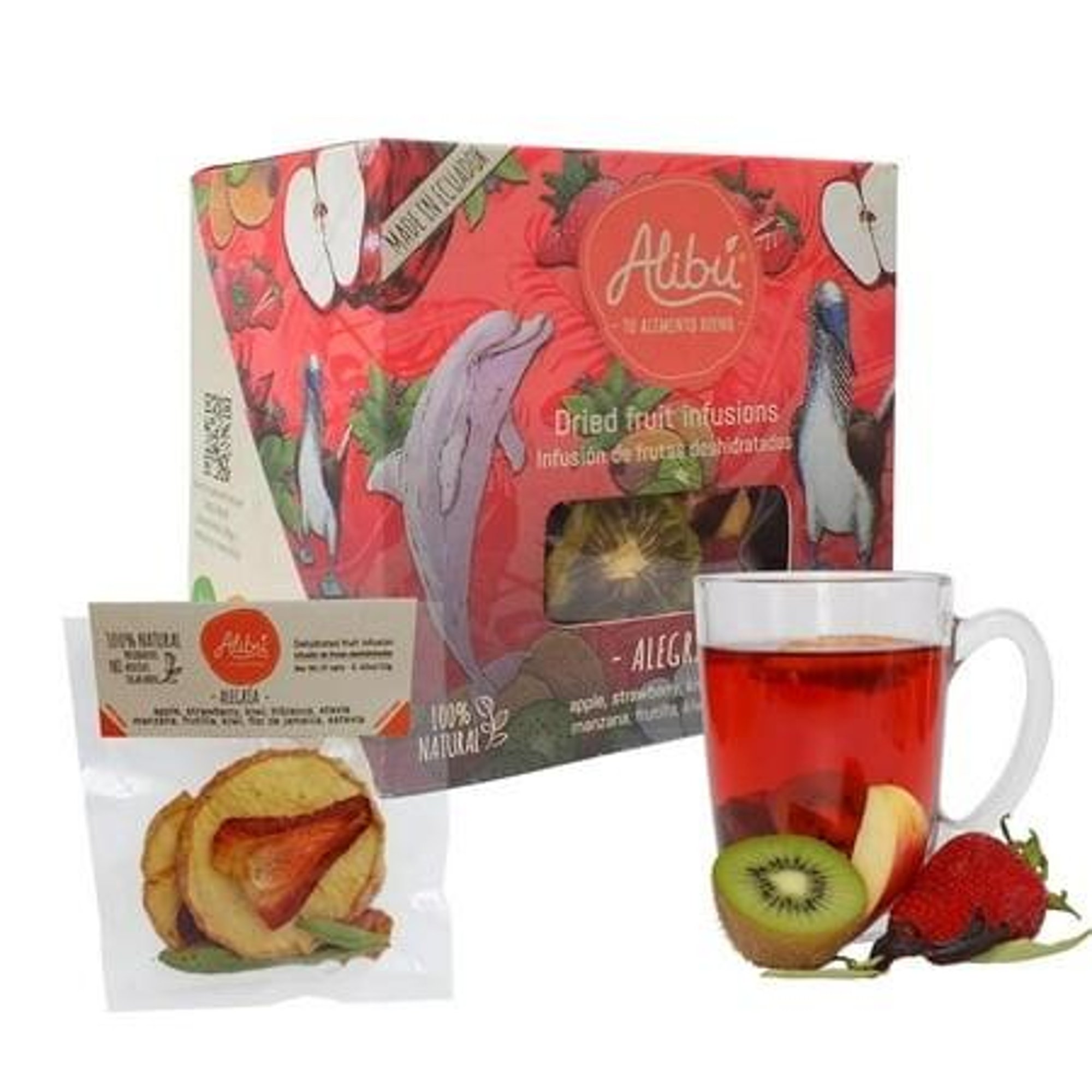 Alibu Dried Fruit Tea Infusions - Alegria -