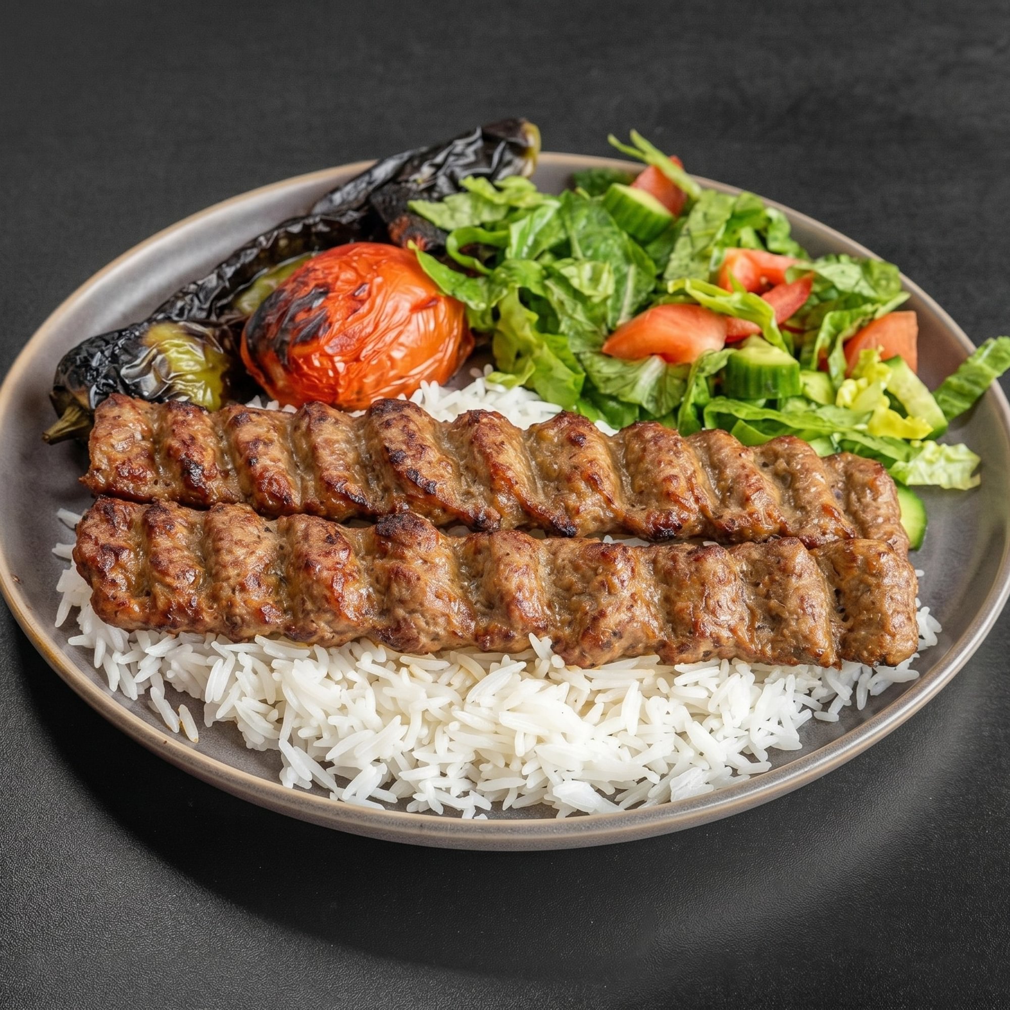 Beef Lule Kabob Plate