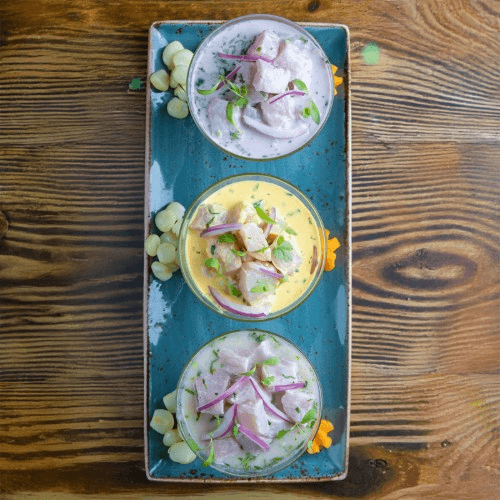 Trio de Ceviches de Pescado Mixto