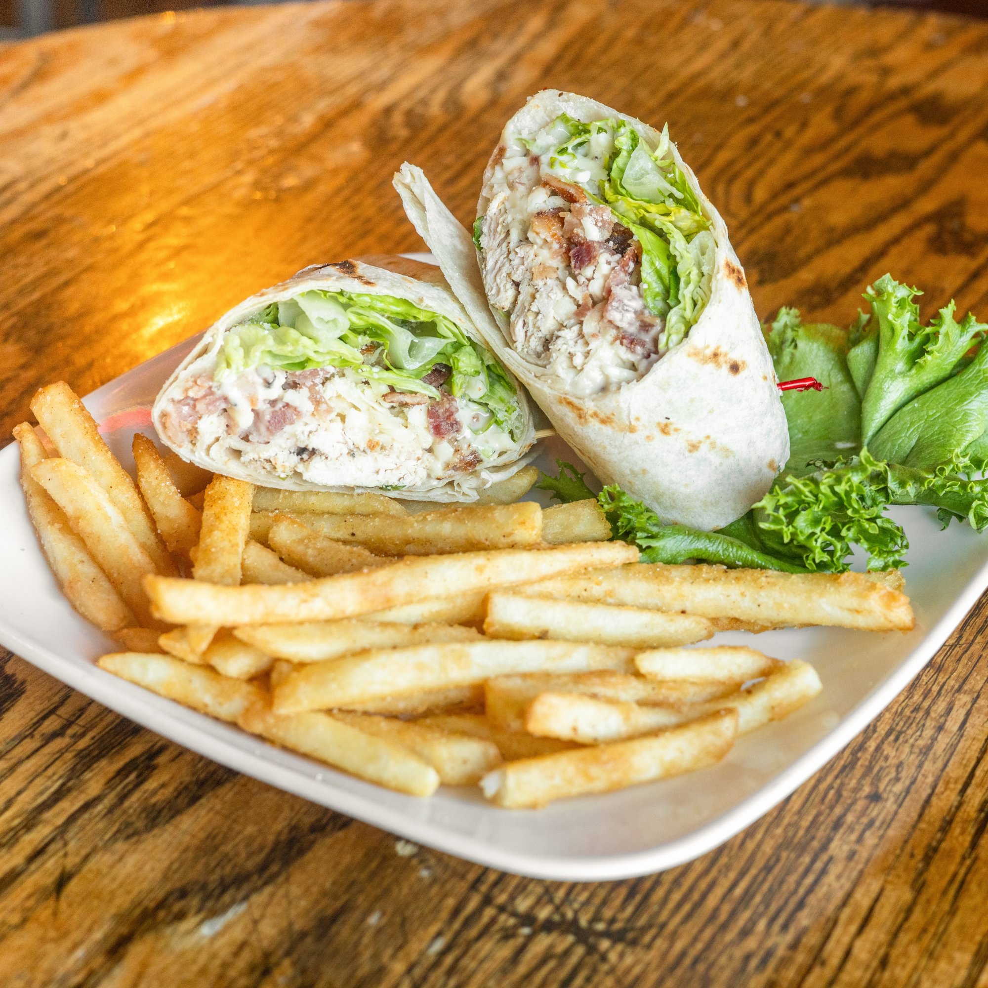 Grilled Chicken Bacon Caesar Wrap