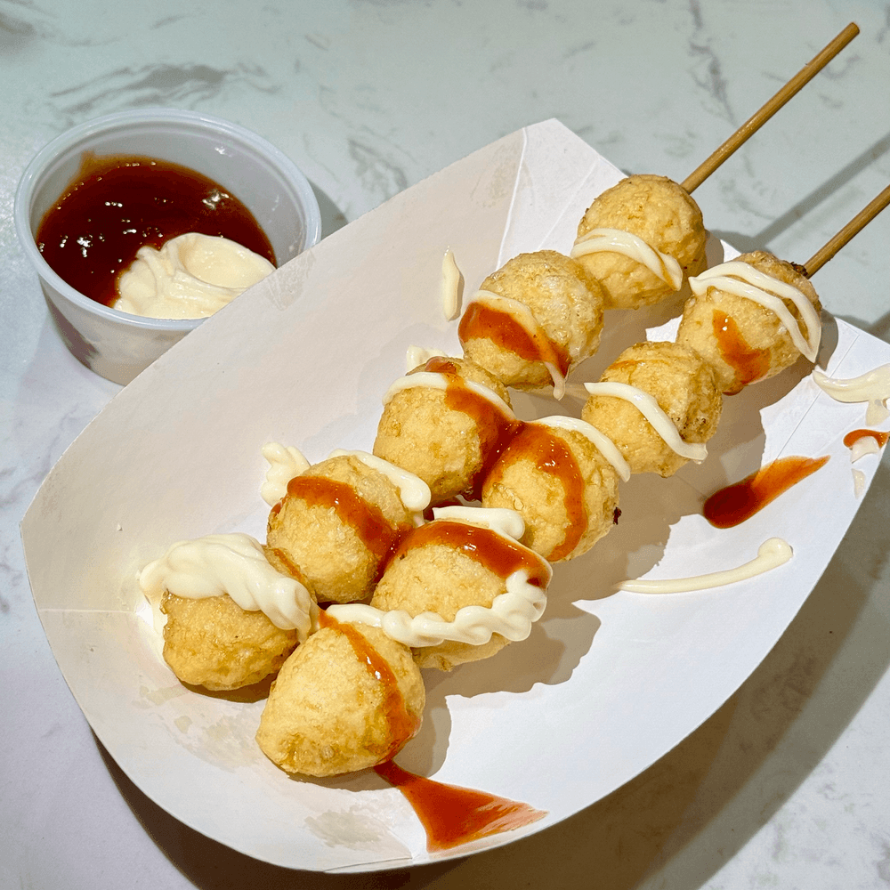 Fried Quail Eggs (2 Skewers)