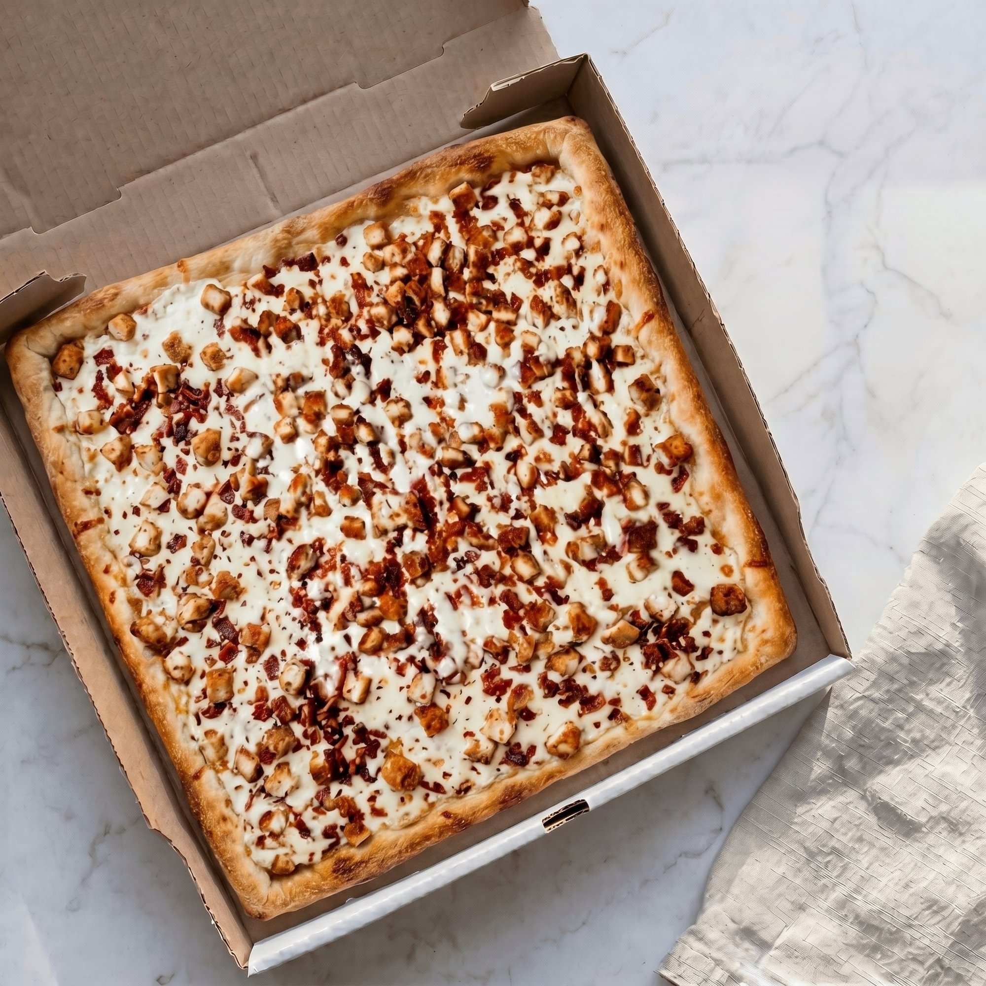 Sicilian Bacon Chicken Ranch Pizza