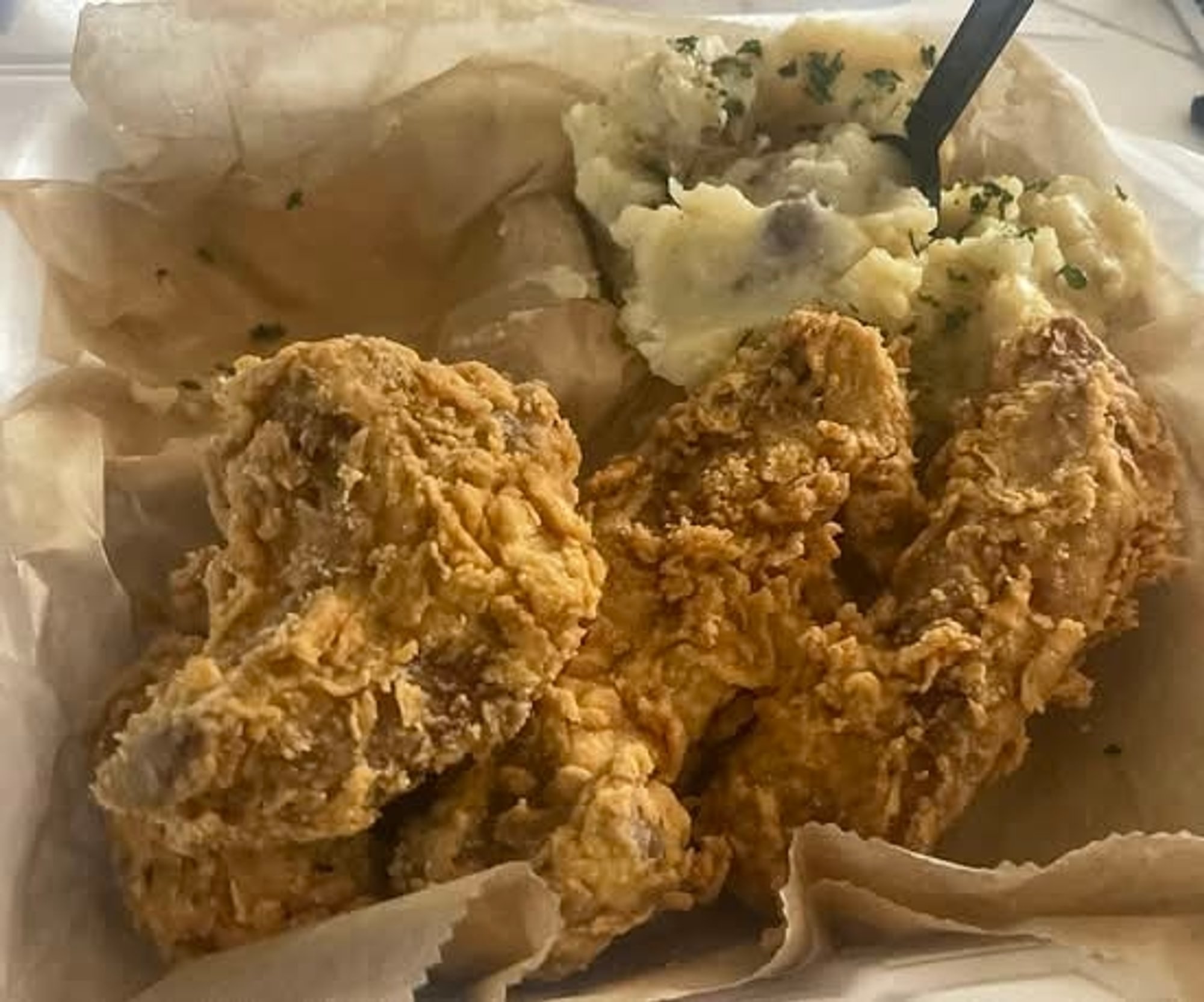 Fried Ribs W/2 Sides