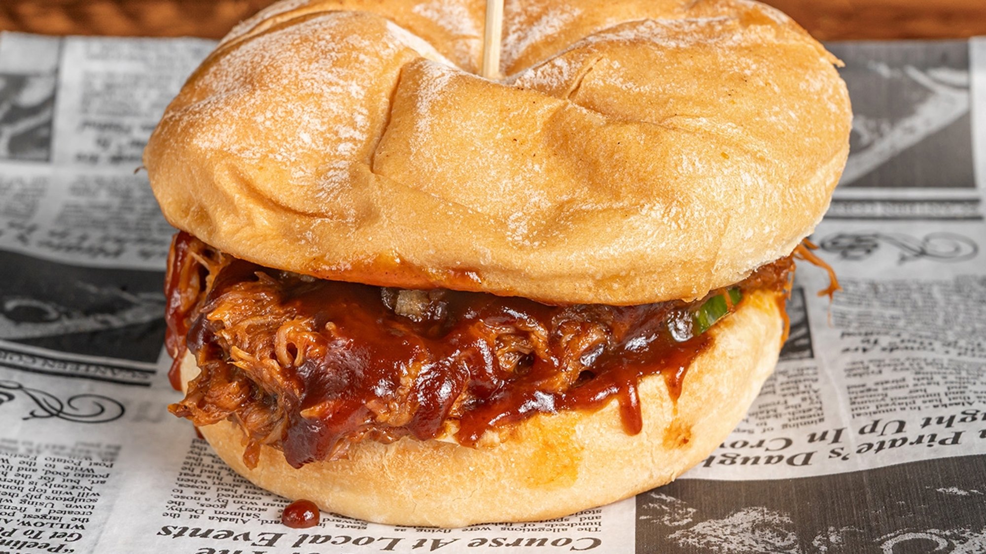 Benny's BBQ Pulled Pork Sandwich