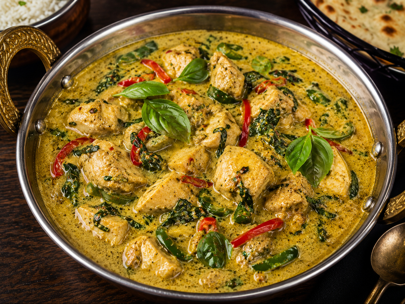 Chicken Basil Coconut Curry