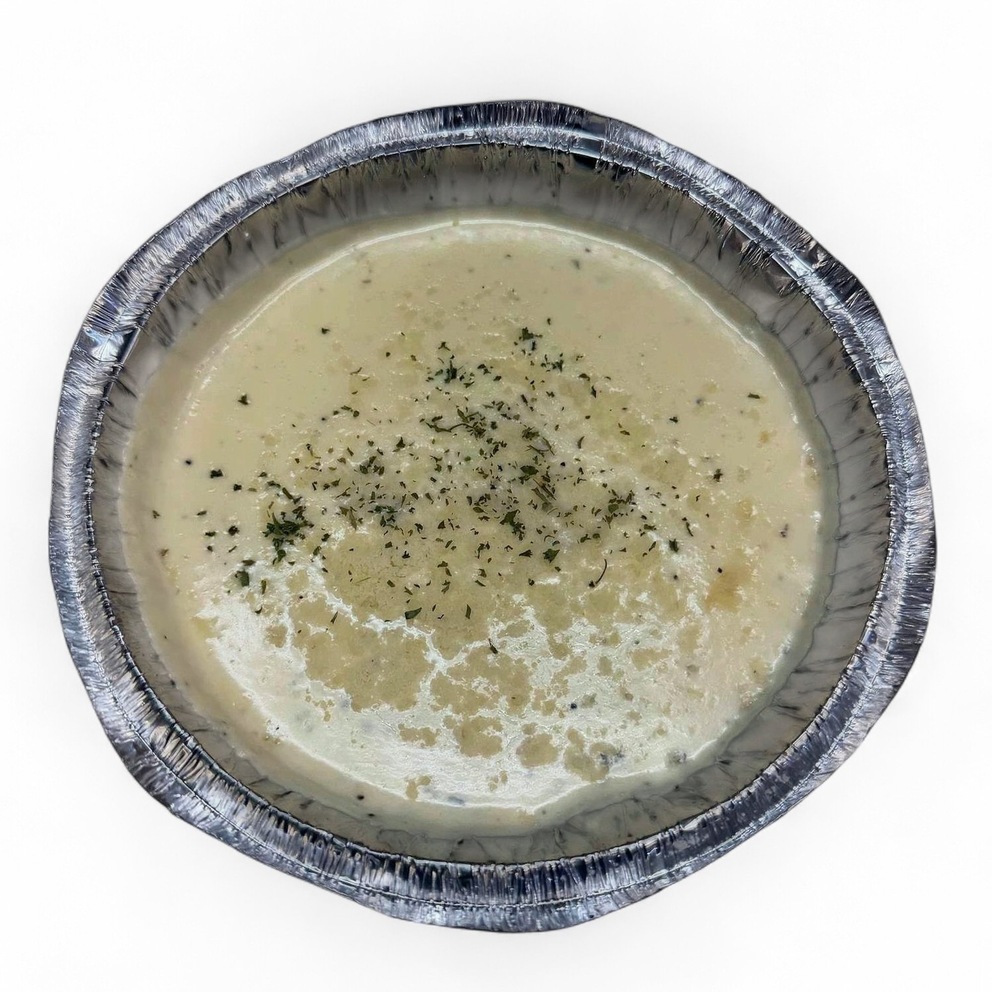 Pan of Homemade Alfredo Sauce