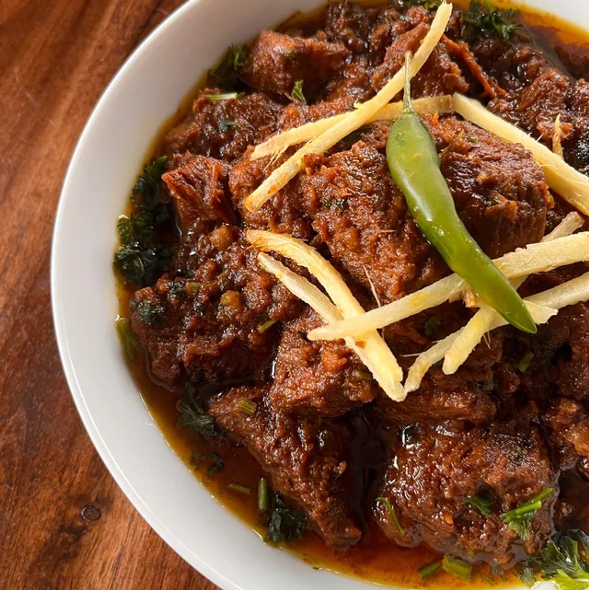 Adraki Bhuna Gosht
