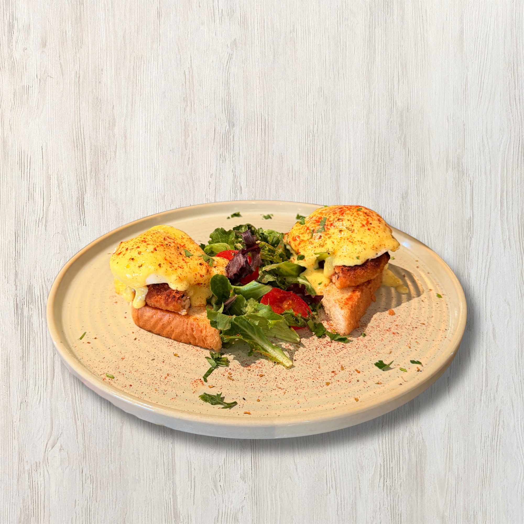 Crab Cake Brioche Benedict