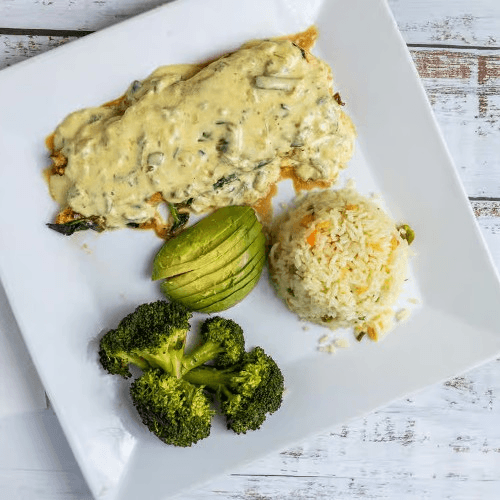 Spinach & Poblano Chicken Breast