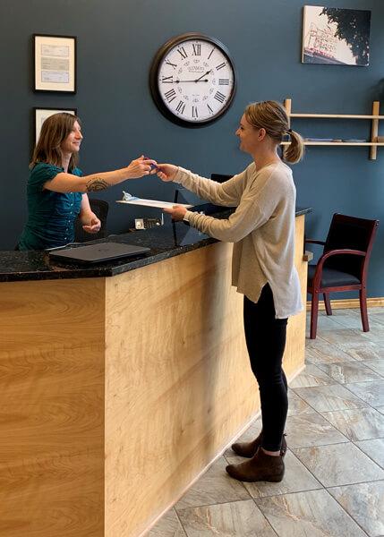 Cedar Mill Back Pain Relief Center Reception