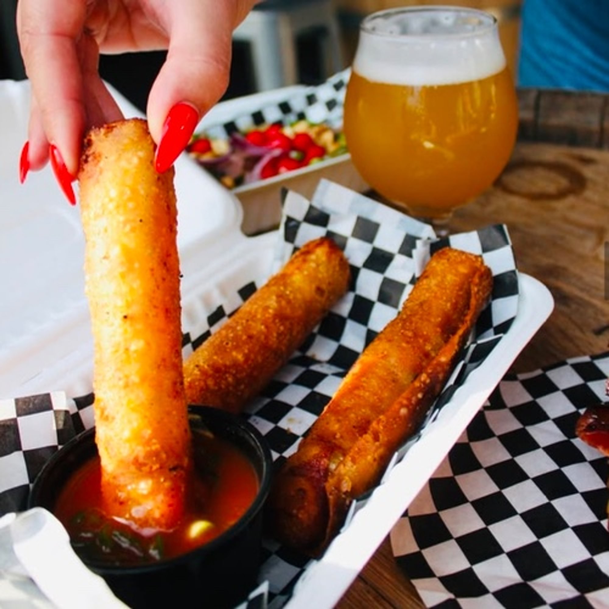 Steak and Cheese Egg Rolls