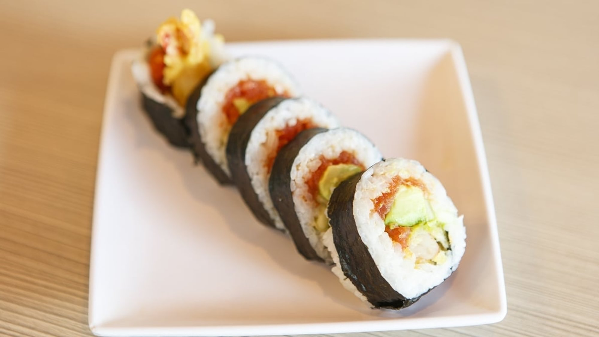 Shrimp Tempura Spicy Tuna Hand Roll