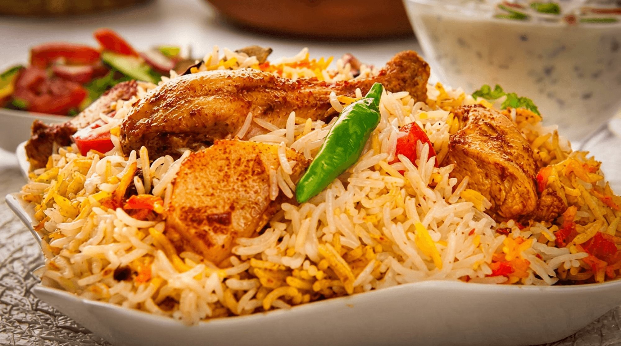 Hyderabadi Boneless Chicken Biryani