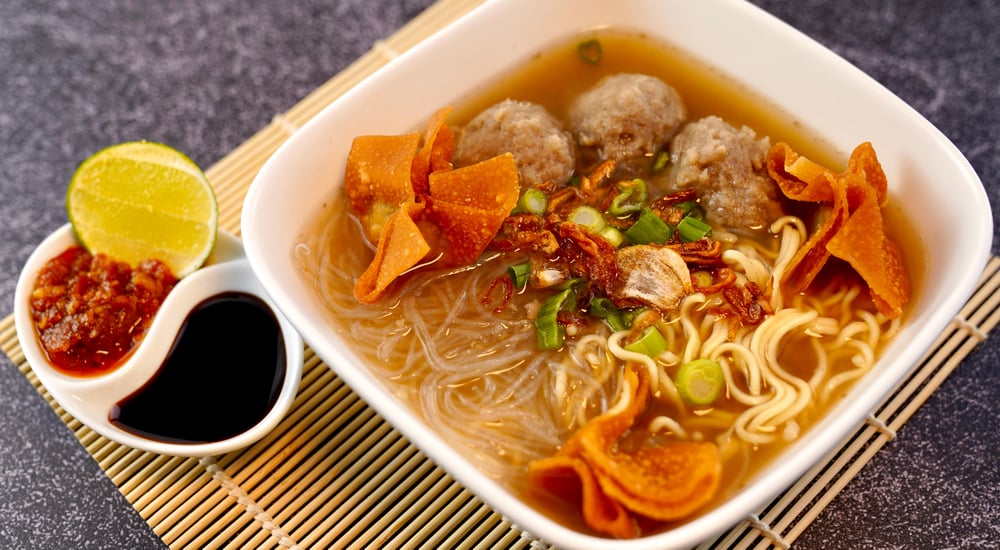 Street Food Meatball Soup
