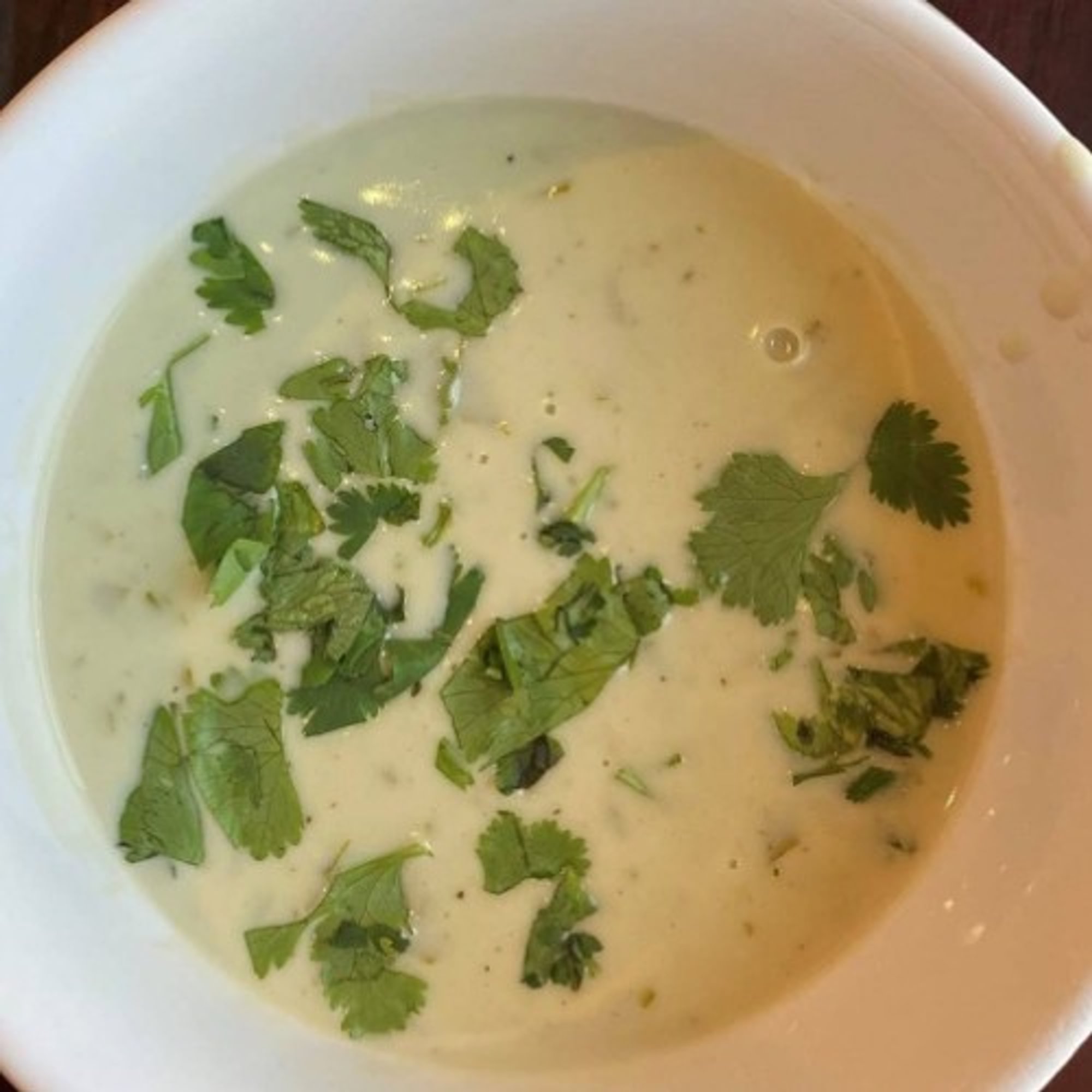 Creamy Cilantro Cup