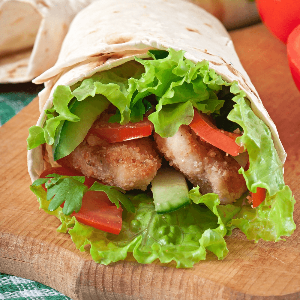 Crispy Chicken Caesar Wrap