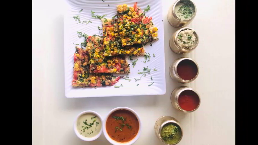 Tomato Corn Uthappam