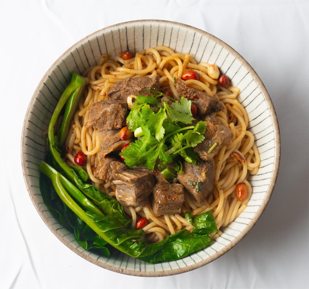 Dry Mixed Beef Noodle / 牛肉干拌粉/面