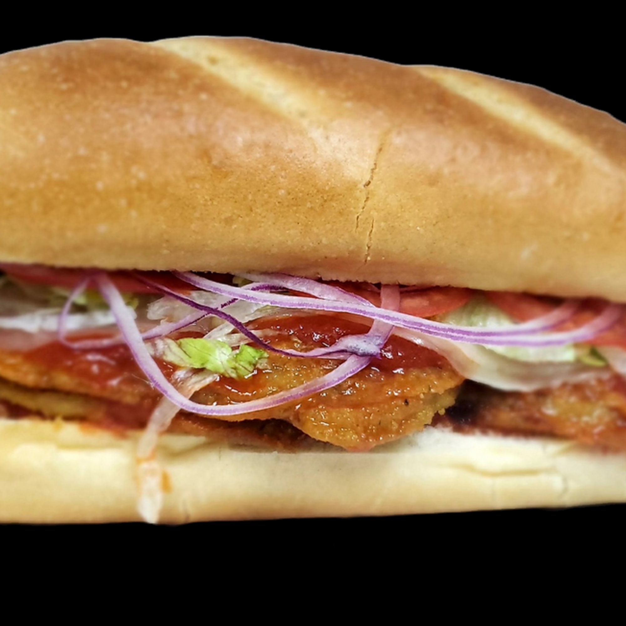 Eggplant Parmesan Sandwich