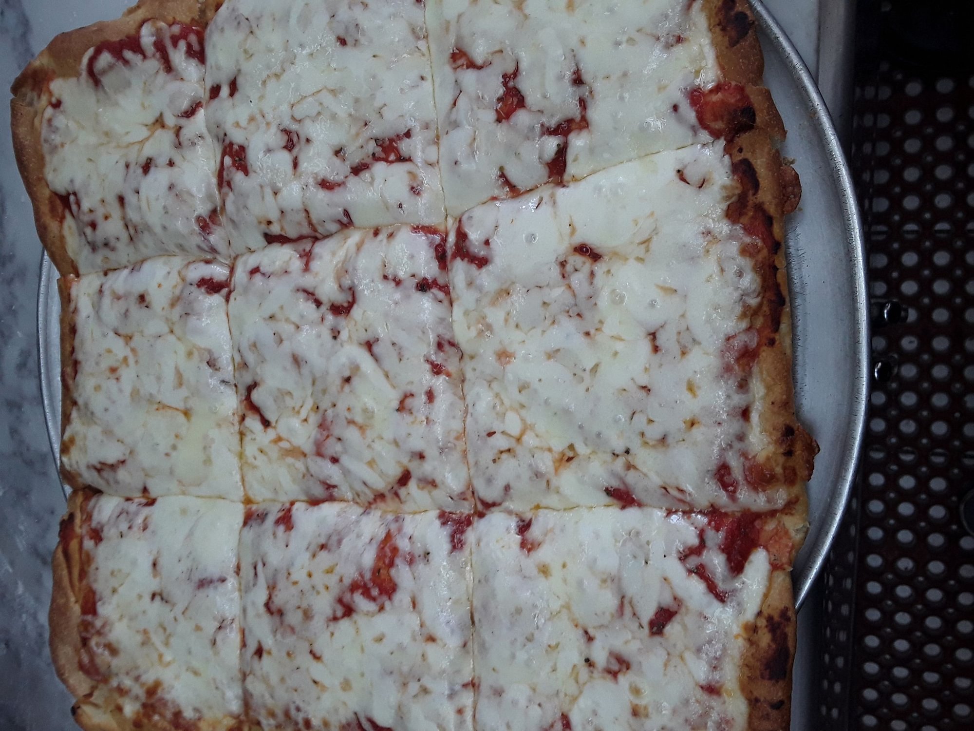 Cheese Sicilian Style Pizza