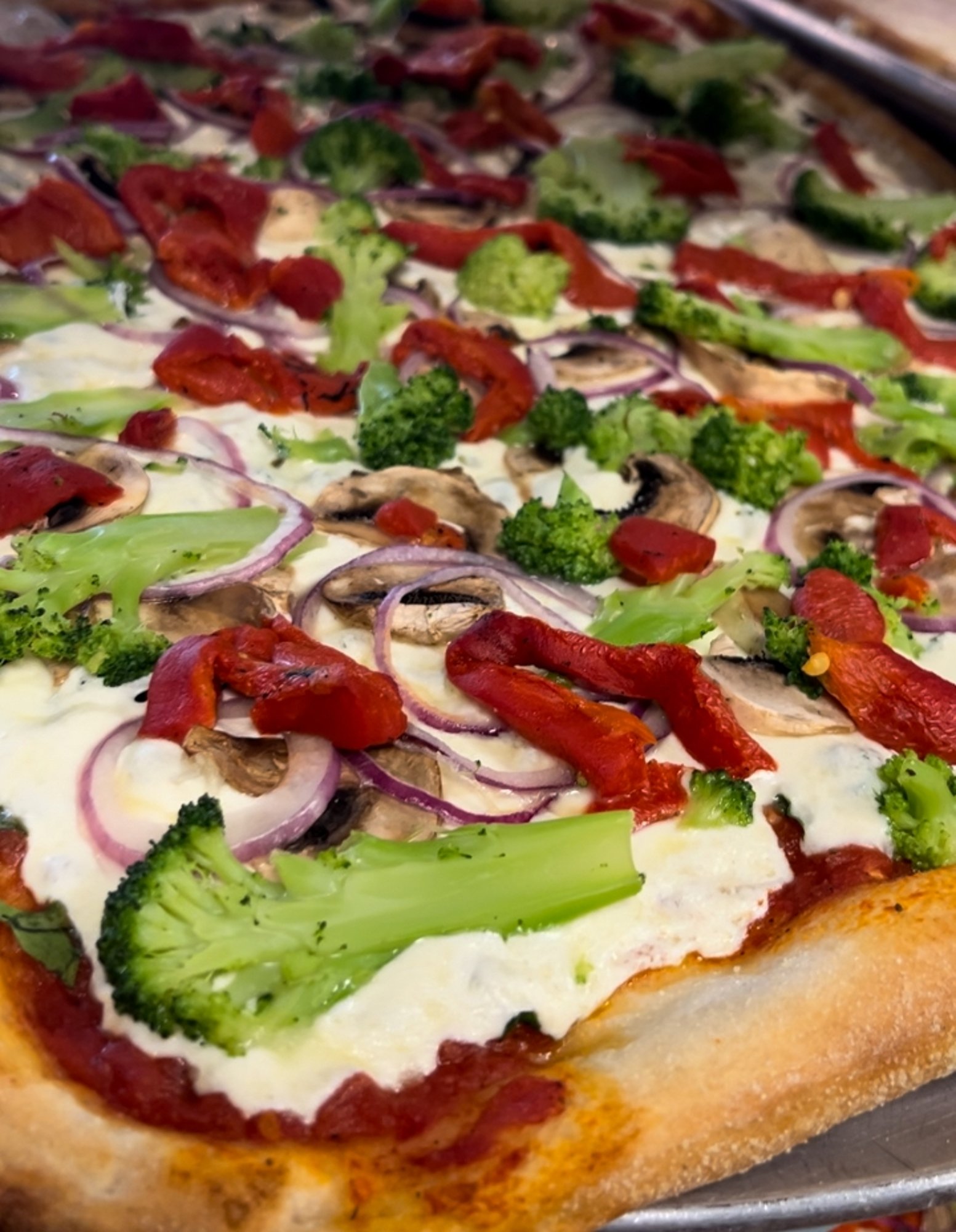 Square Veggie Supreme Pizza