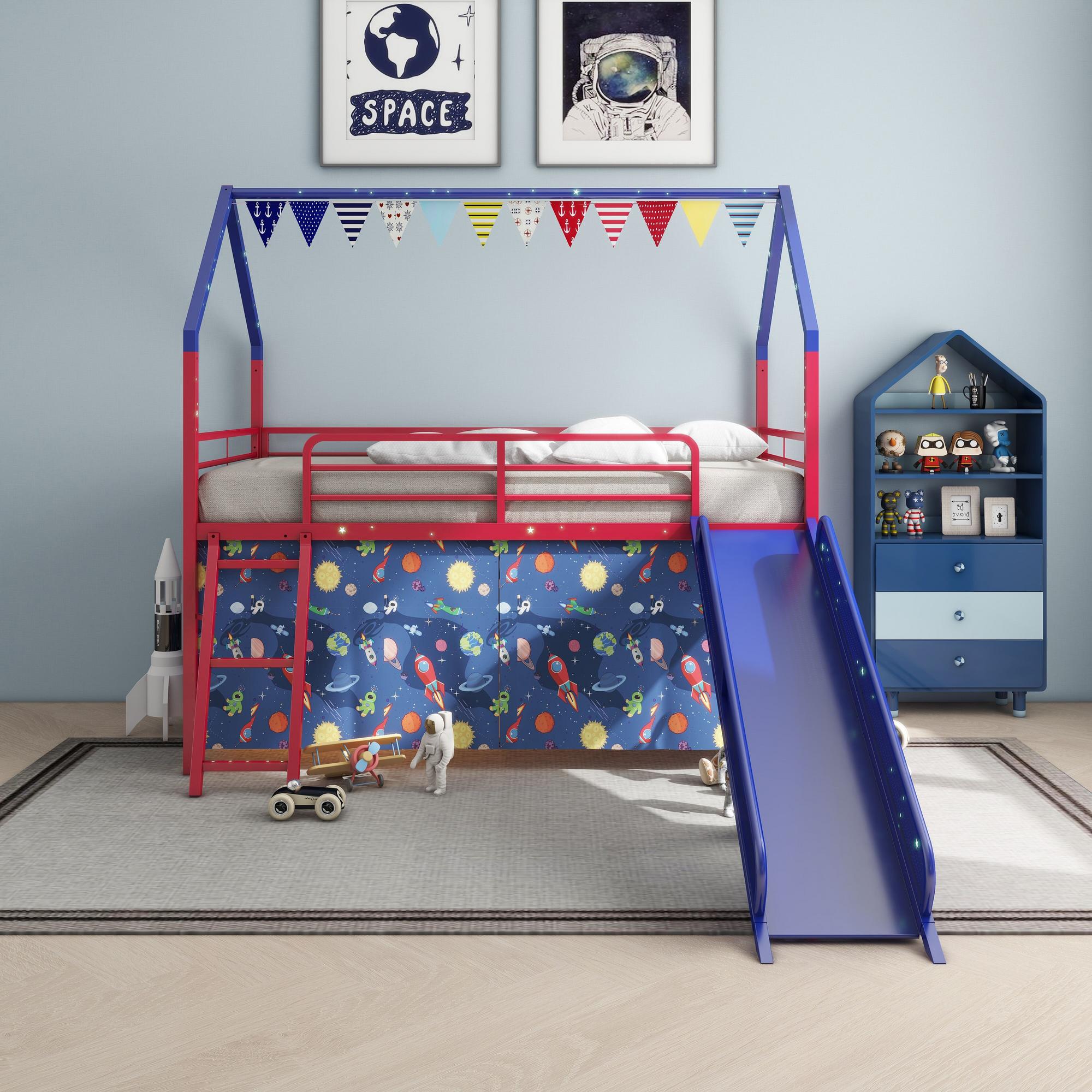 Twin Jack Metal Junior House Loft Bed