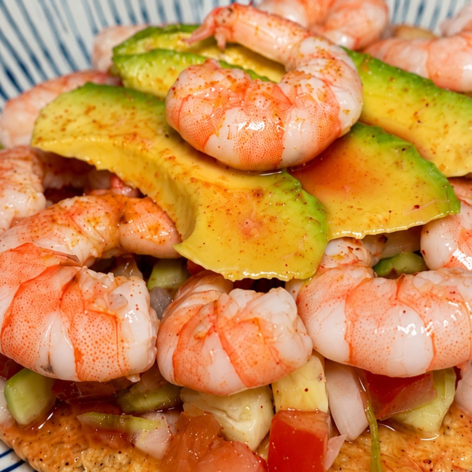 Tostada Camaron Cocido