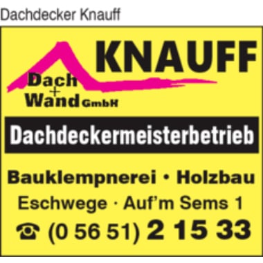 Logo von Knauff Dach und Wand GmbH Dachdeckermeisterbetrieb