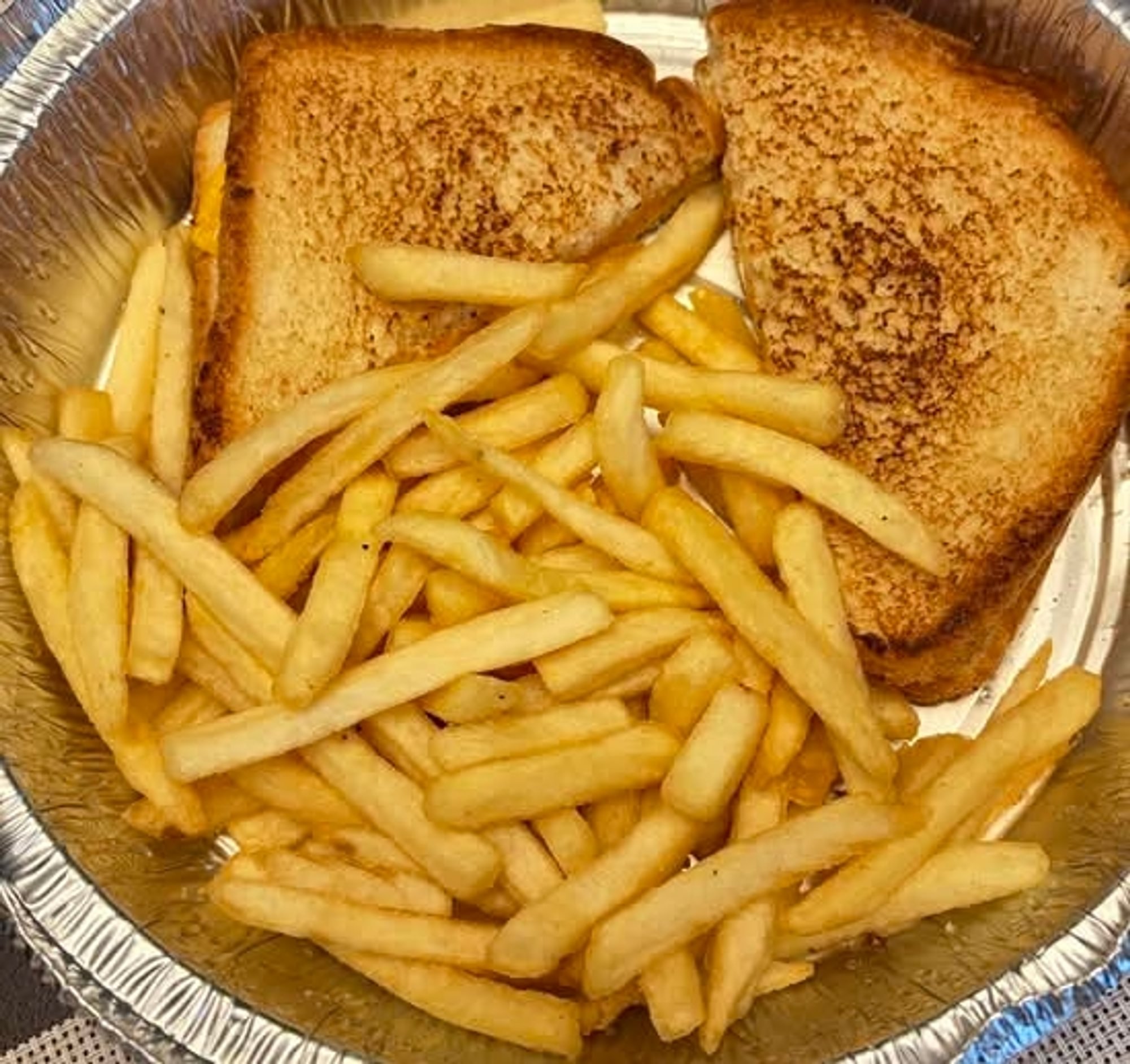 Kid’s Grilled Cheese Sandwich and Fries