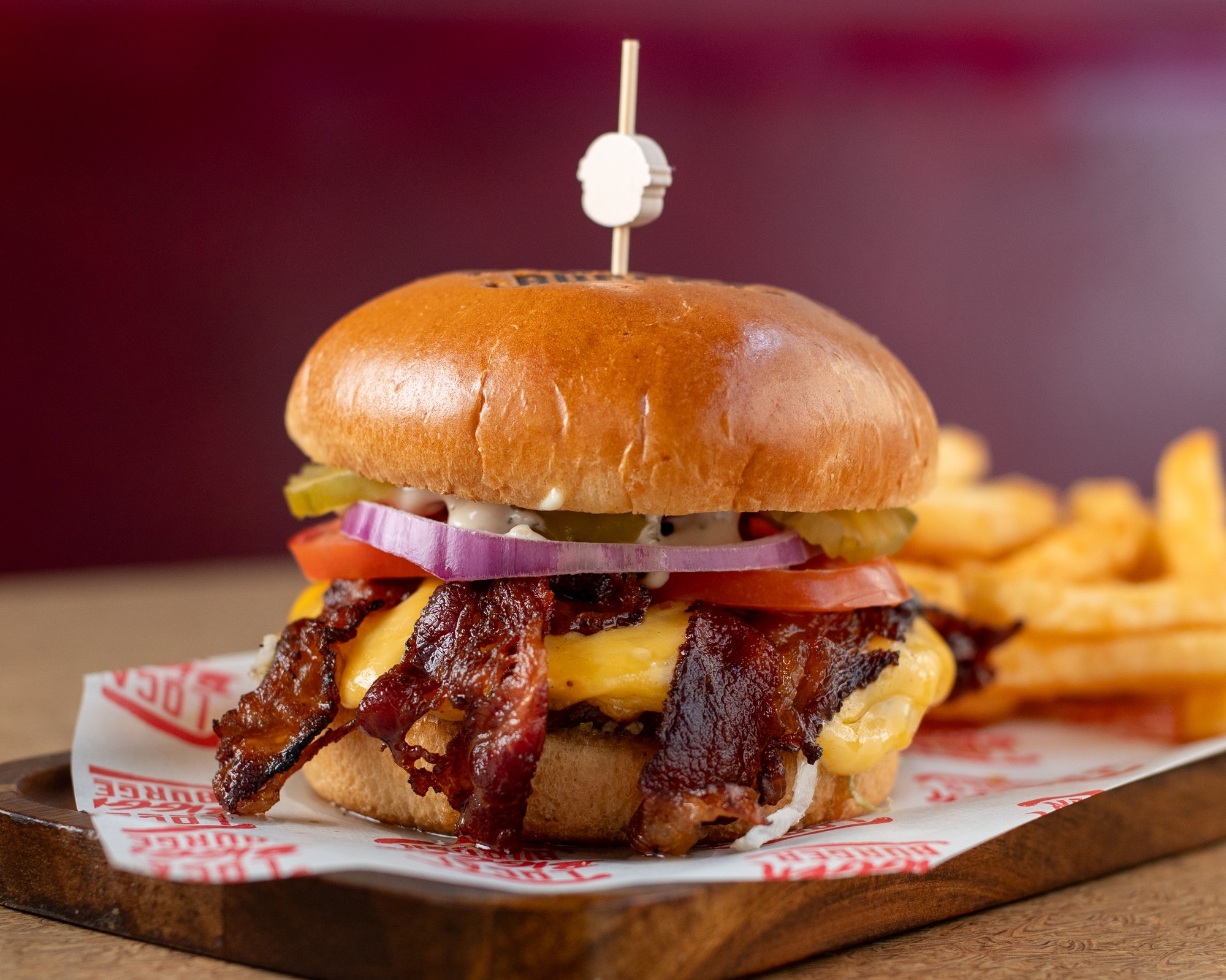 Single Bacon Cheddar Burger