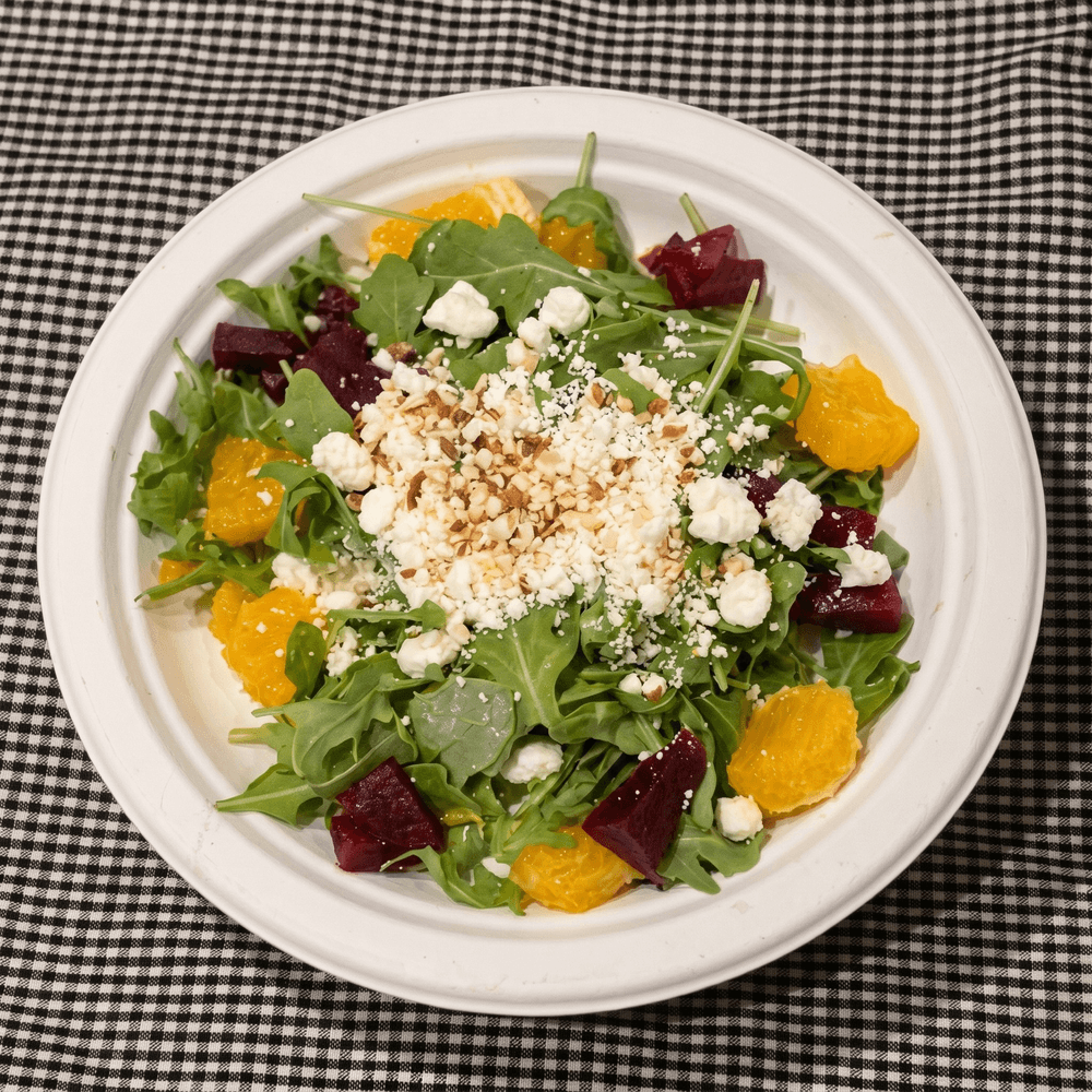 Orange Beet Goat Cheese Salad