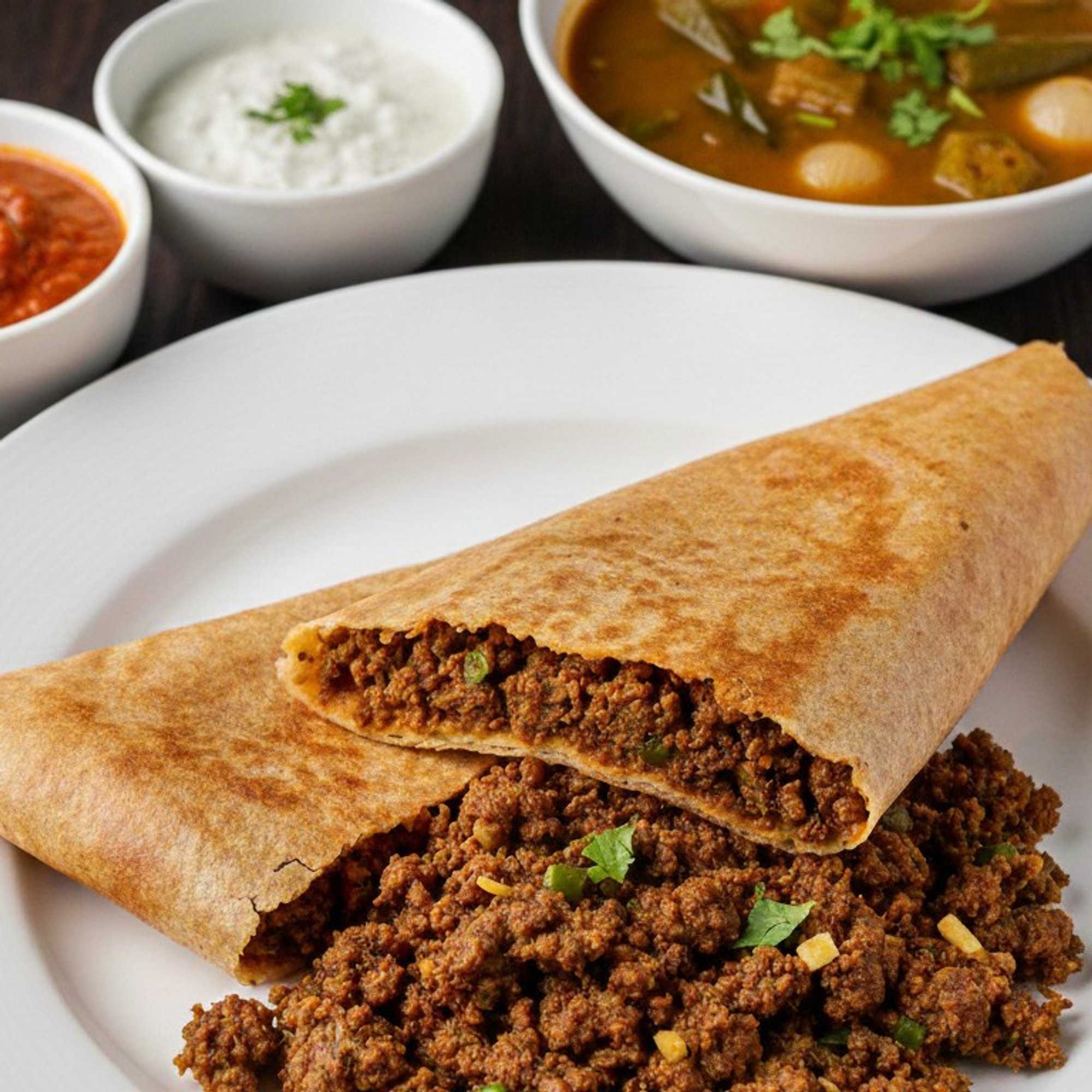 Lamb Kheema Dosa